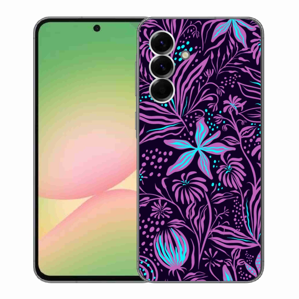 Gelový kryt mmCase na Samsung Galaxy A56 5G - květiny 2