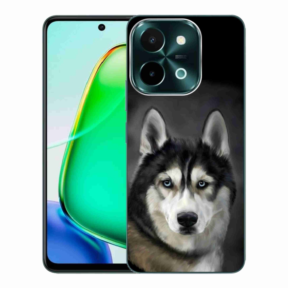 Gelový obal mmCase na Vivo Y28 - husky