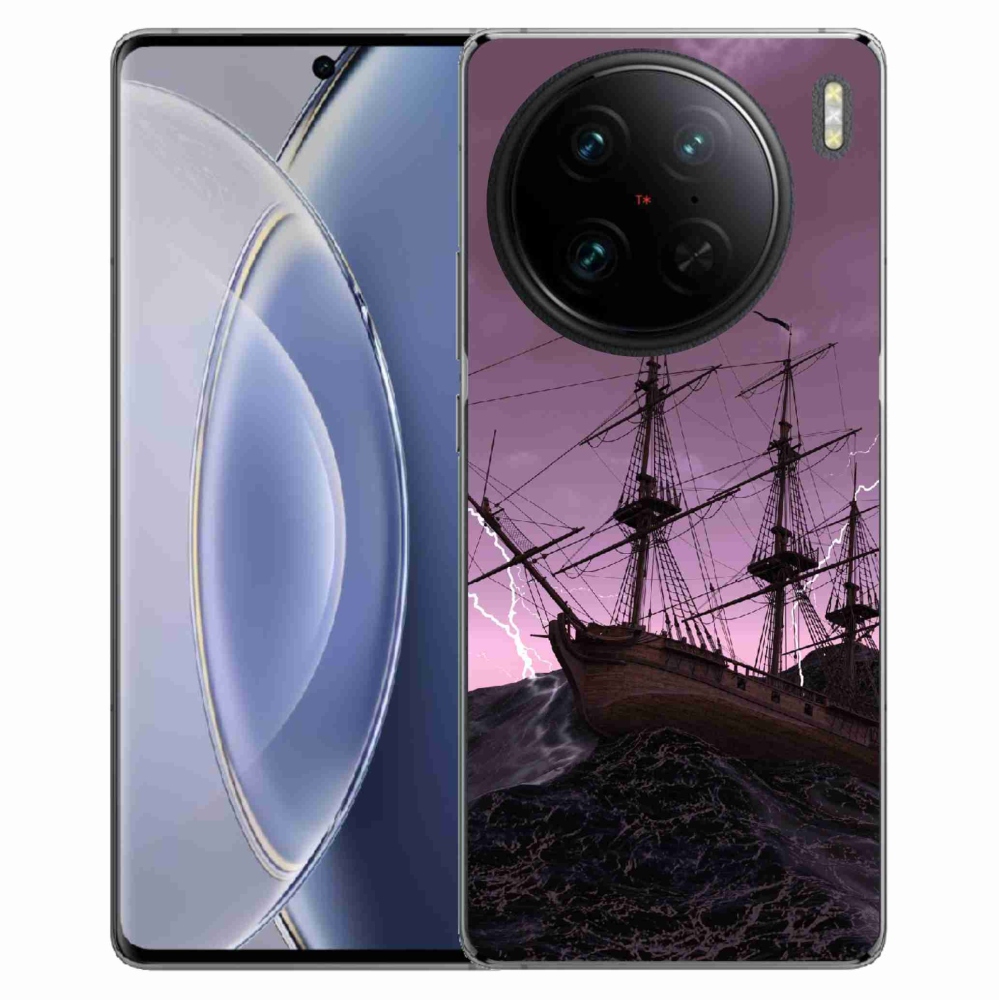 Gelový kryt mmCase na Vivo X90 Pro - loď v bouři