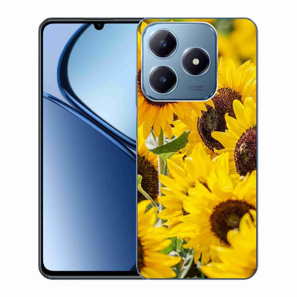 Gelový kryt mmCase na Realme C63 - slunečnice