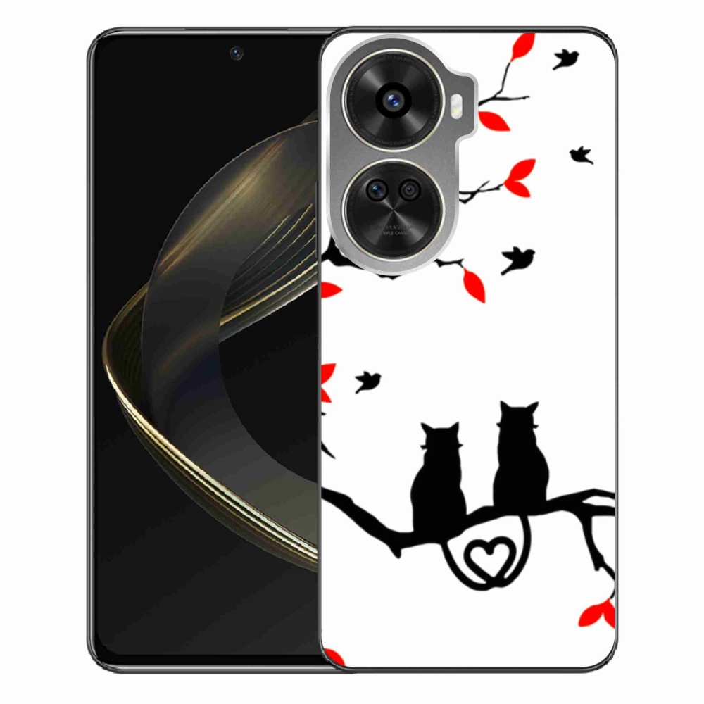 Gelový kryt mmCase na Huawei Nova 12 SE - kočičí láska