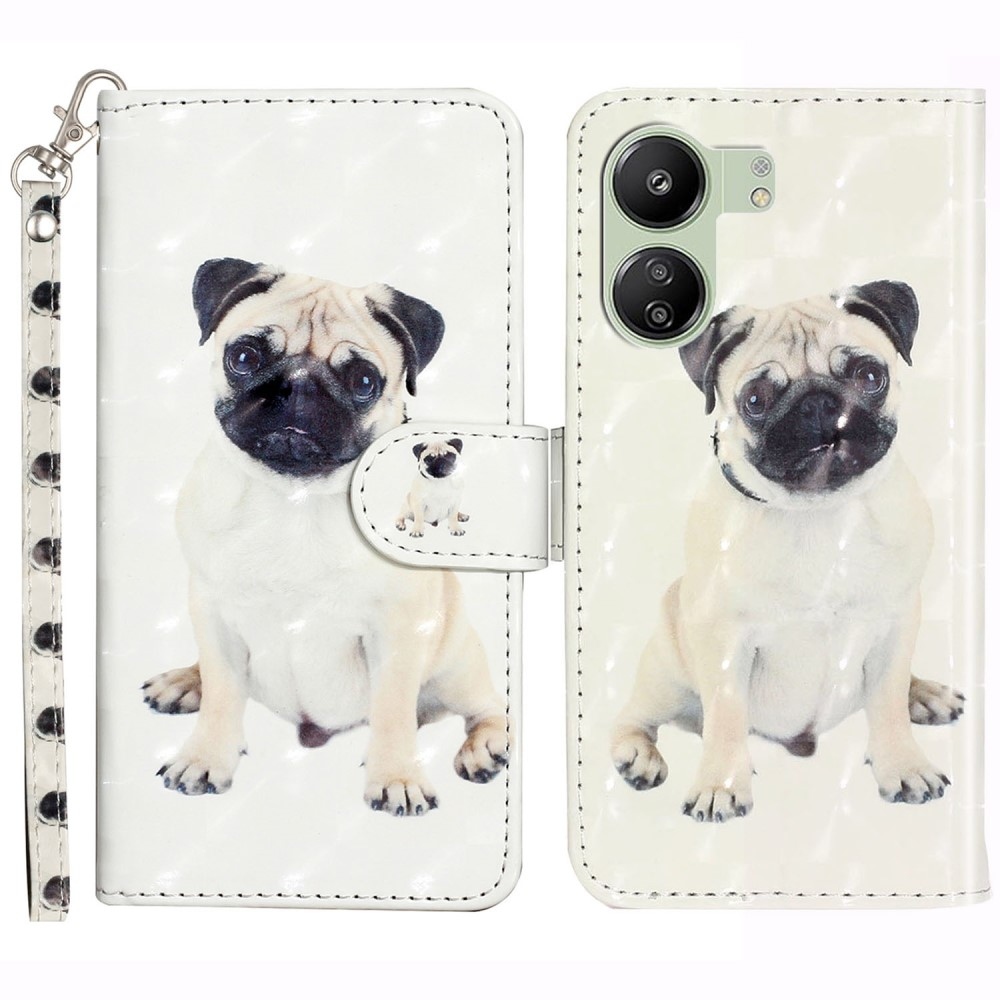 Decor knížkové pouzdro pro Xiaomi Poco C65/Redmi 13C - pejsek