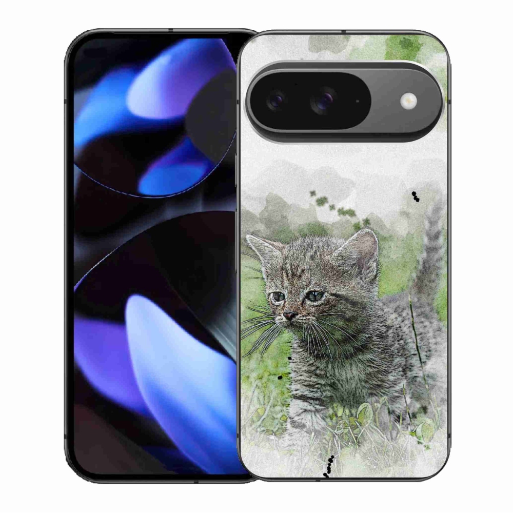 Gelový kryt mmCase na Google Pixel 9/9 Pro - roztomilé kotě 1