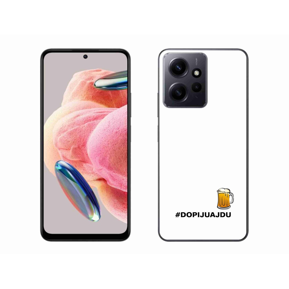 Gelový kryt mmCase na Xiaomi Redmi Note 12 4G - pivní motiv 1 bílé pozadí
