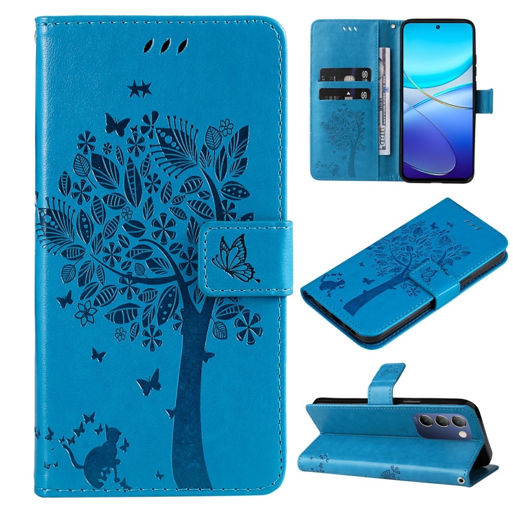 Tree knížkové pouzdro na Vivo V40 SE 4G/5G - modré