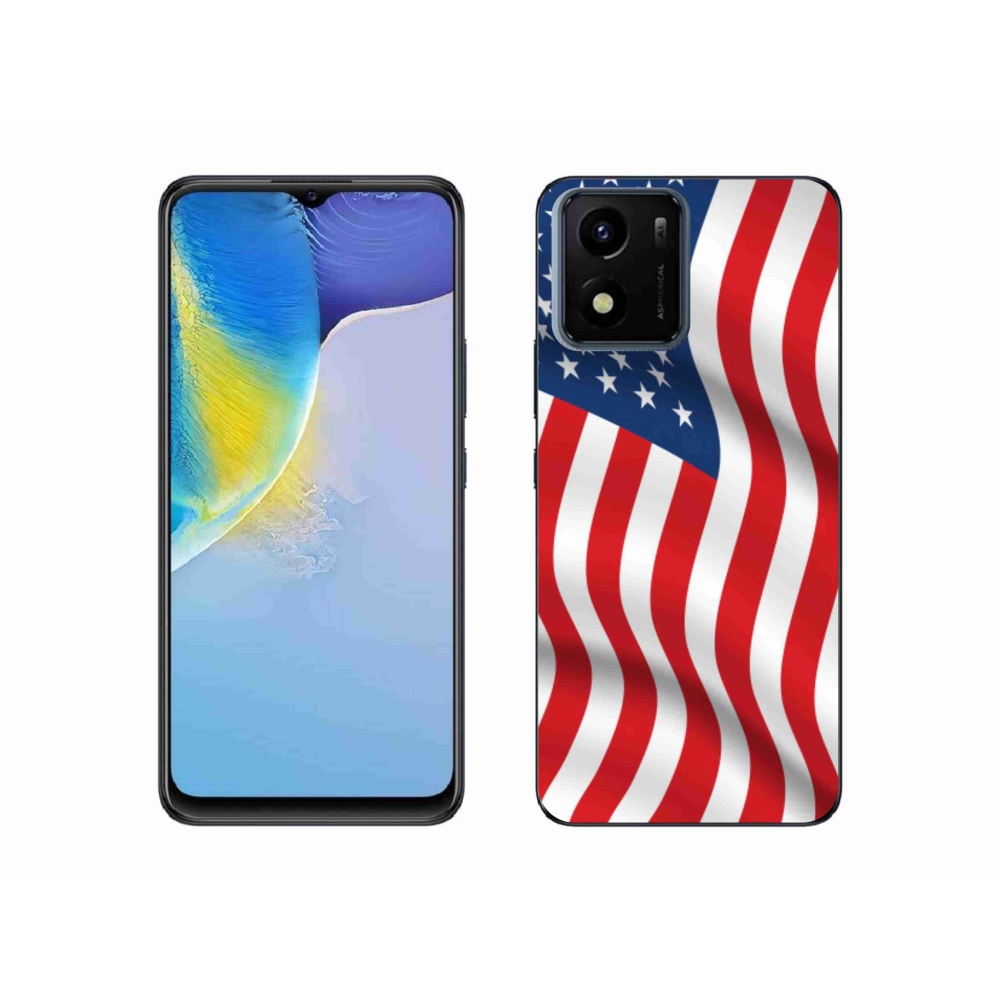 Gelový kryt mmCase na mobil Vivo Y01 - USA vlajka