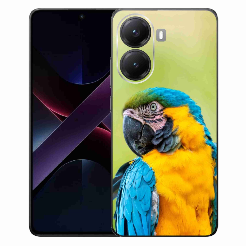 Gelový kryt mmCase na Xiaomi Poco X7 Pro 5G - papoušek ara 2