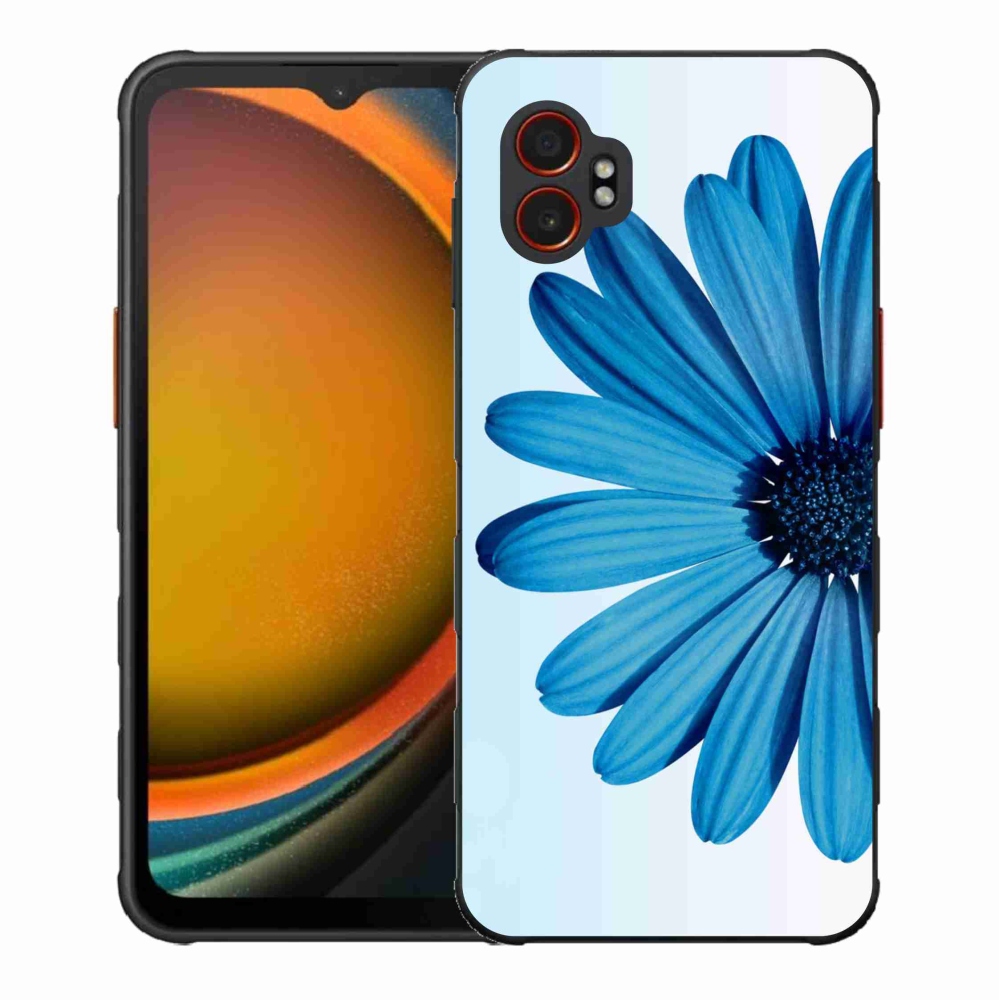 Gelový kryt mmCase na Samsung Galaxy Xcover 7 Pro - modrá kopretina