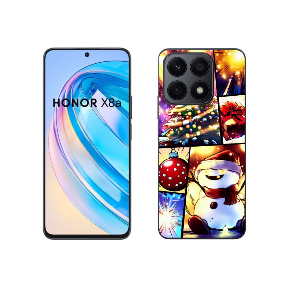 Gelový kryt mmCase na Honor X8a - vánoční motivy 1