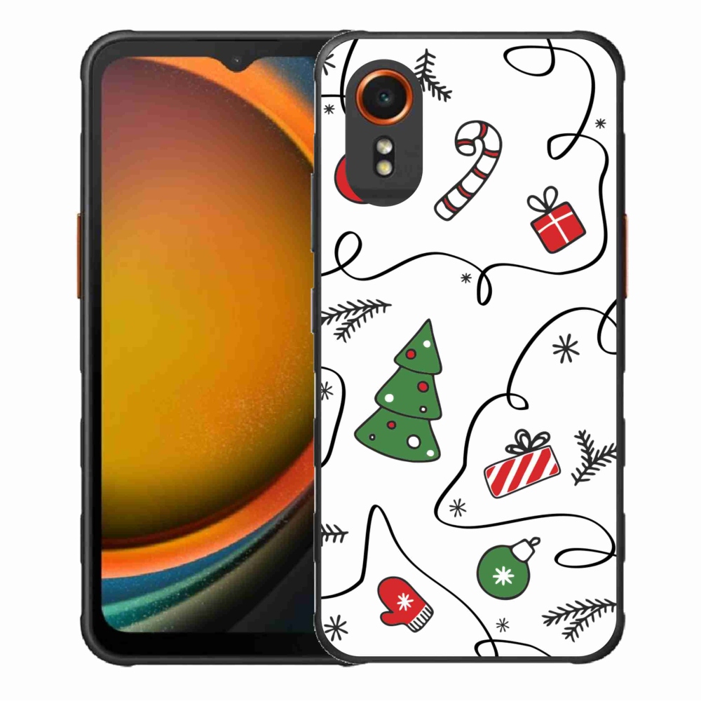 Gelový kryt mmCase na Samsung Galaxy Xcover 7 - vánoční motivy