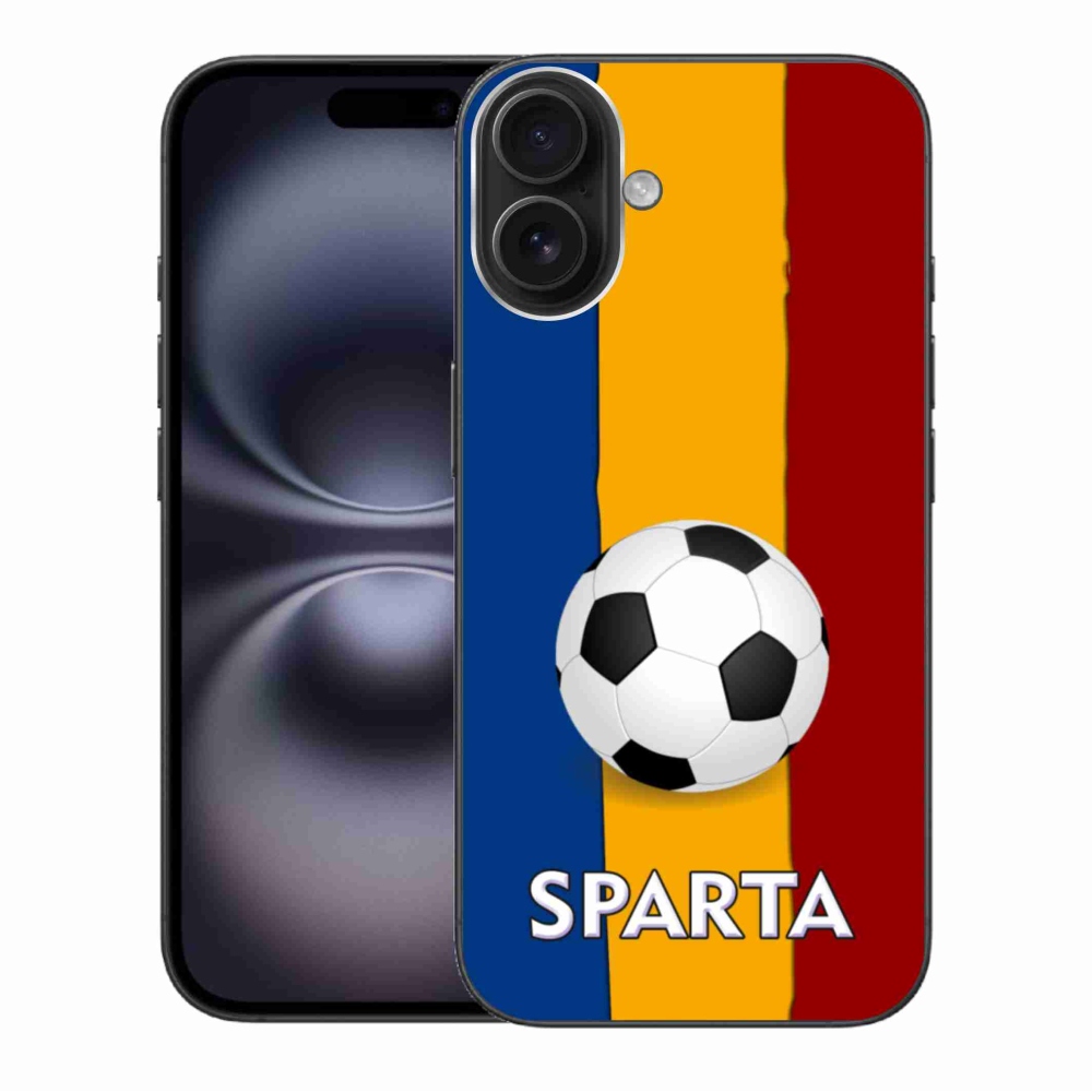 Gelový kryt mmCase na iPhone 16 Plus - fotbal 1