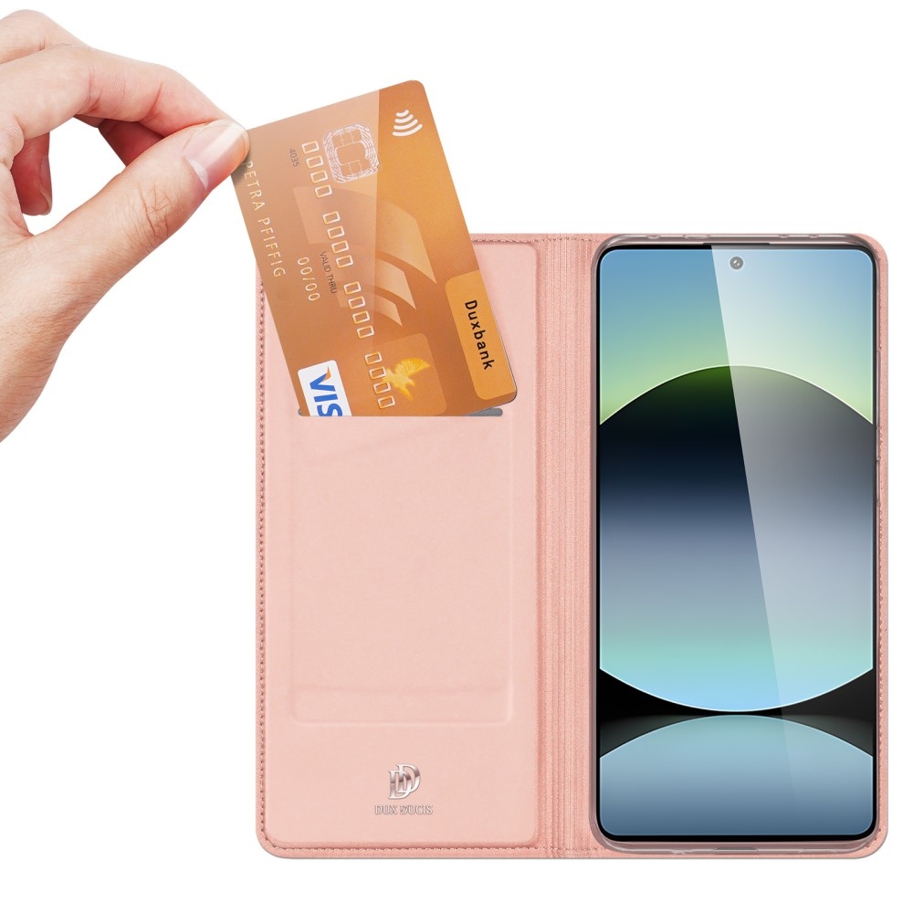 DUX knížkové pouzdro na Xiaomi Redmi Note 14S - růžovozlaté