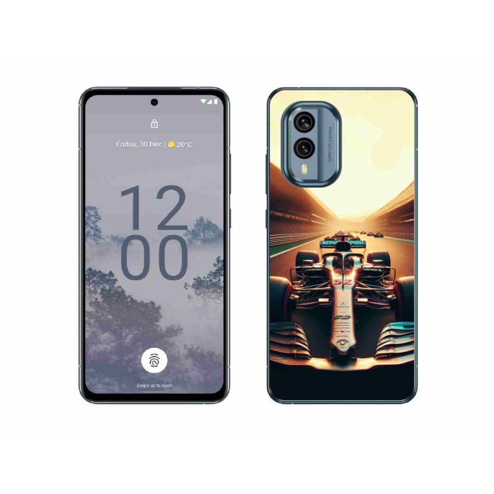 Gelový kryt mmCase na Nokia X30 5G - formule 1