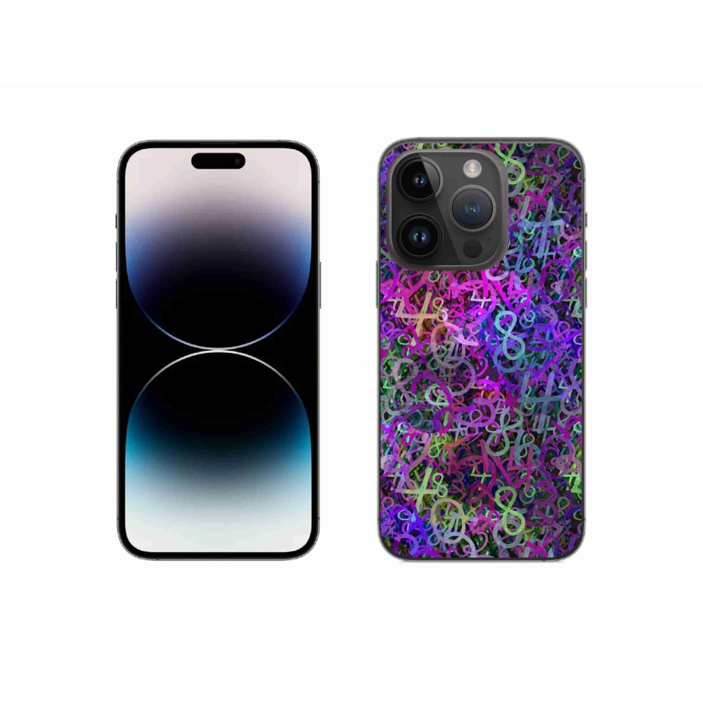 Gelový kryt mmCase na iPhone 14 Pro - abstraktní motiv 25