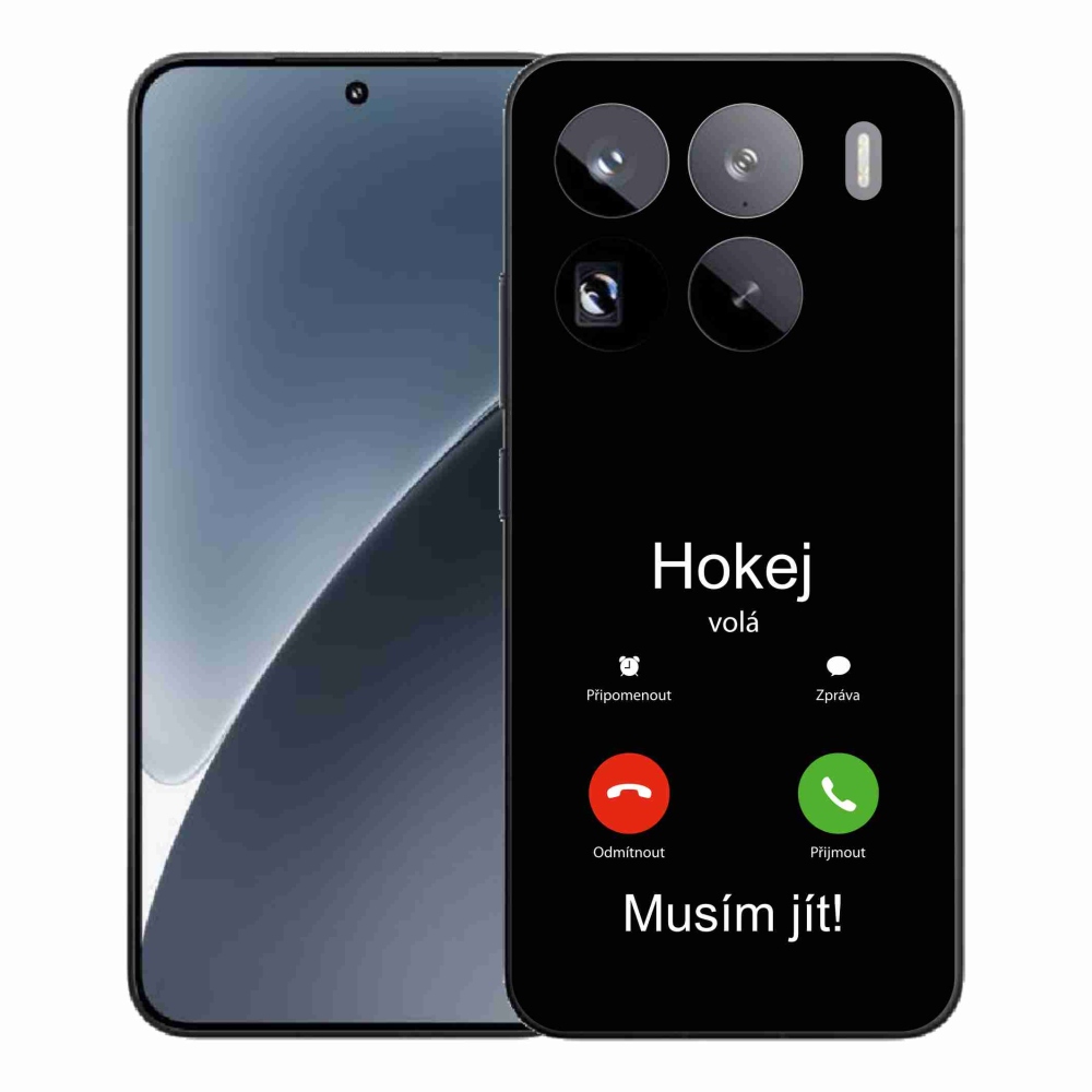 Gelový kryt mmCase na Xiaomi 15 Pro - hokej volá černé pozadí