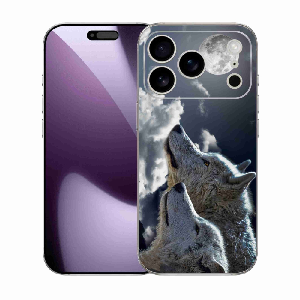 Gelový kryt mmCase na iPhone 17 Pro - vlci