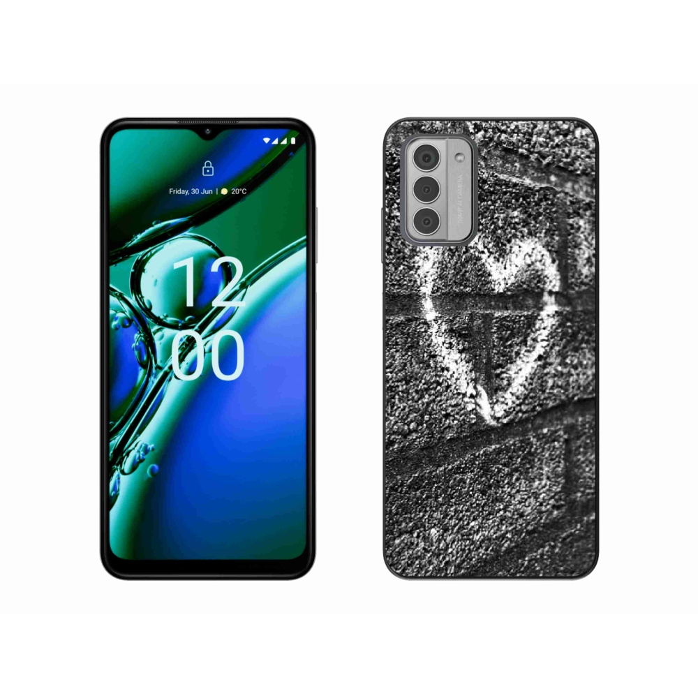Gelový kryt mmCase na Nokia G42 - srdce na zdi
