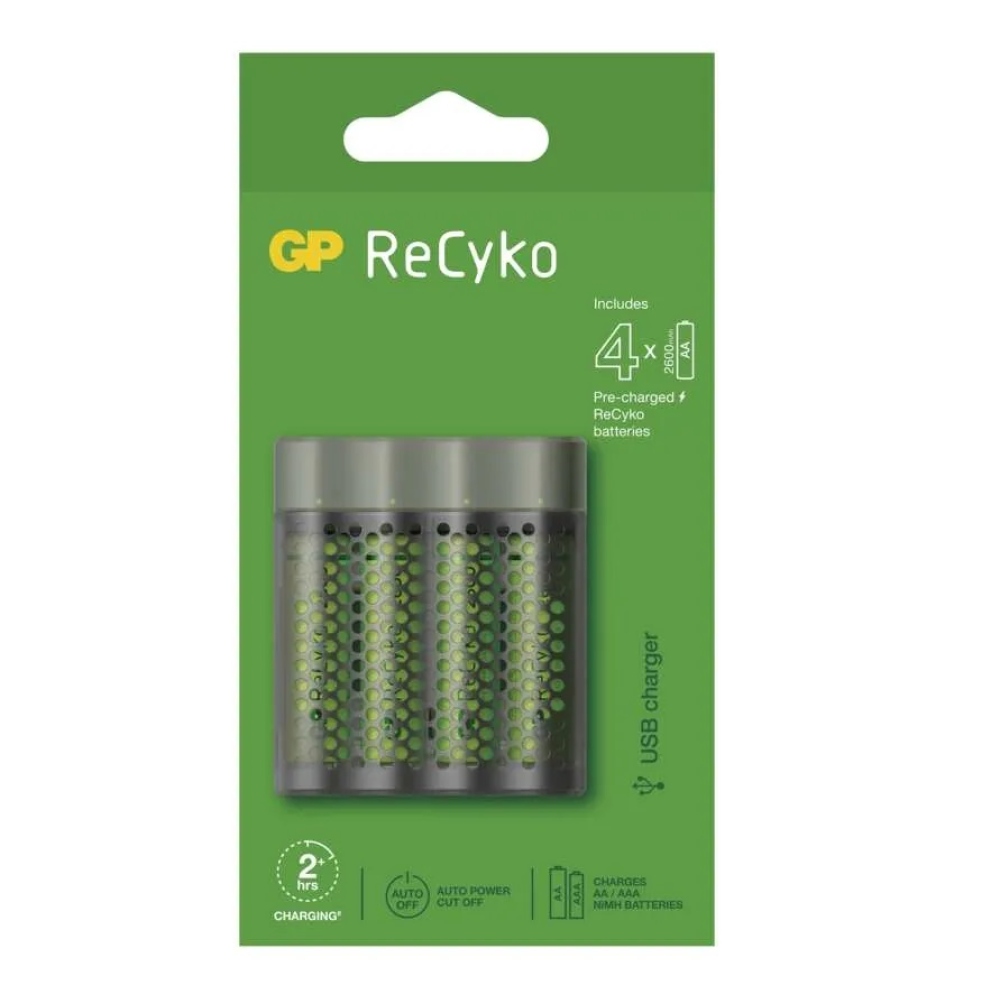 Nabíječka baterií GP Speed M451 + 4× AA ReCyko 2700