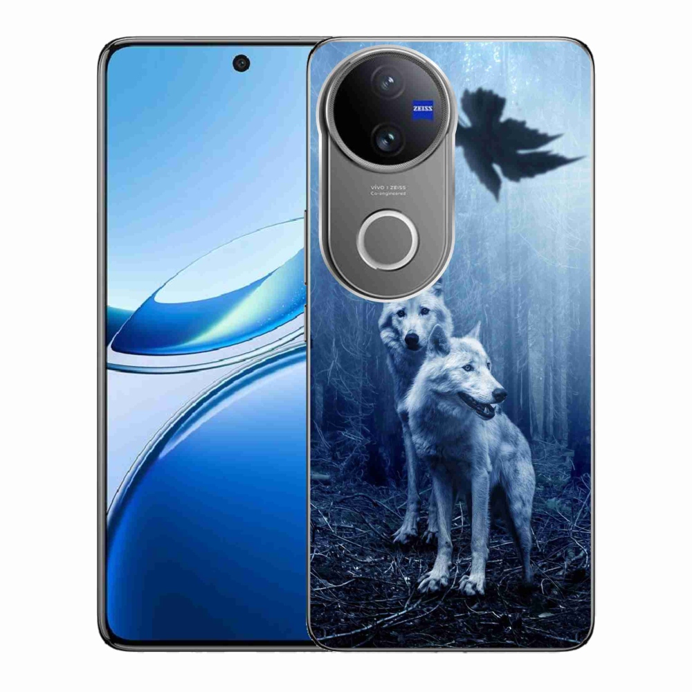 Gelový kryt mmCase na Vivo V50 5G - vlci v lese