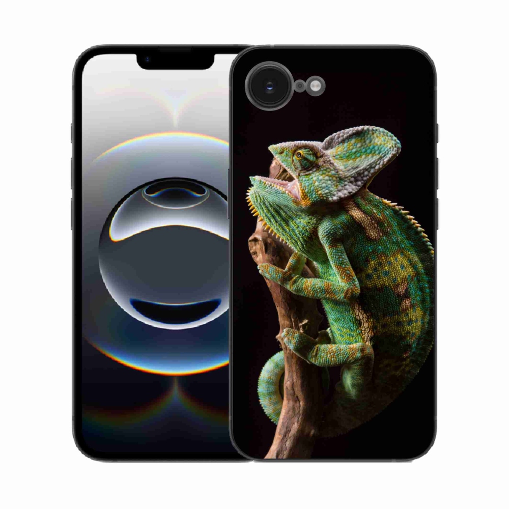 Gelový kryt mmCase na iPhone 16e - chameleon