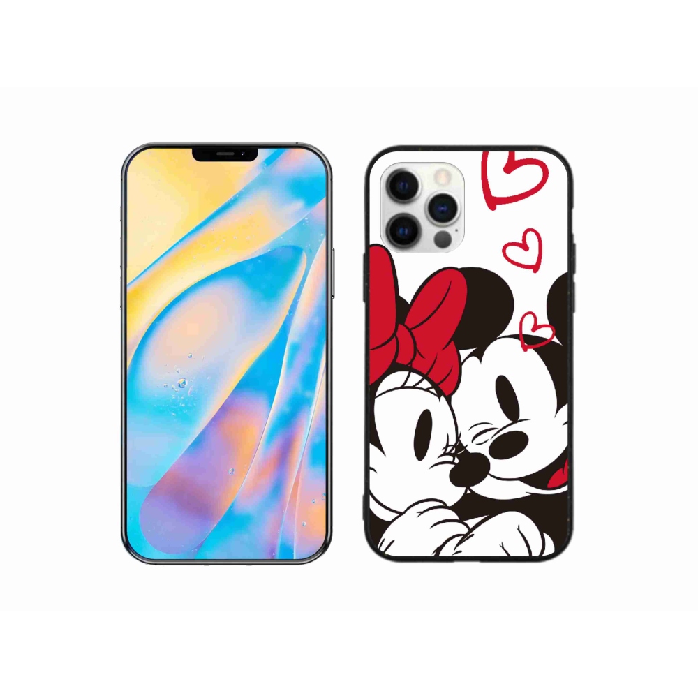 Gelový kryt mmCase na iPhone 12 - minnie a mickey