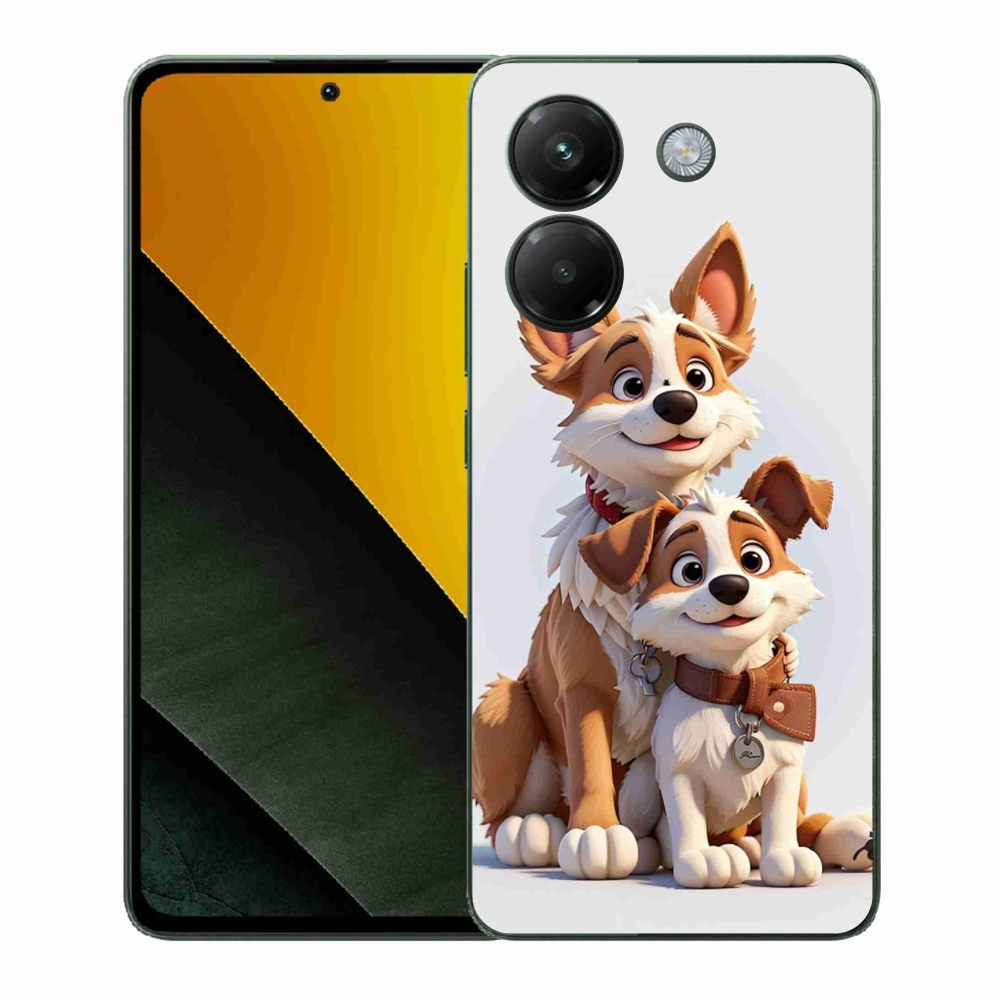 Gelový kryt mmCase na Xiaomi Poco M7 Pro 5G - kreslení psi