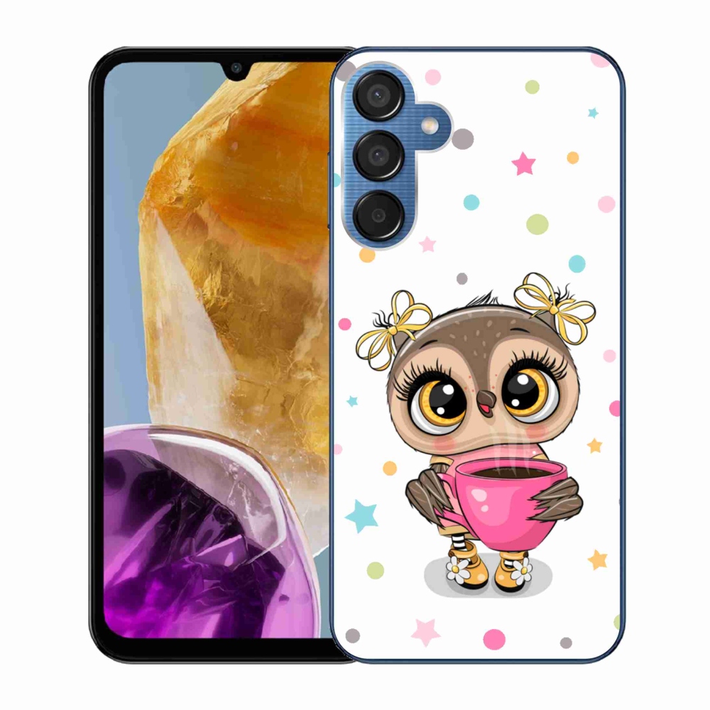 Gelový kryt mmCase na Samsung Galaxy M15 5G - kreslená sovička