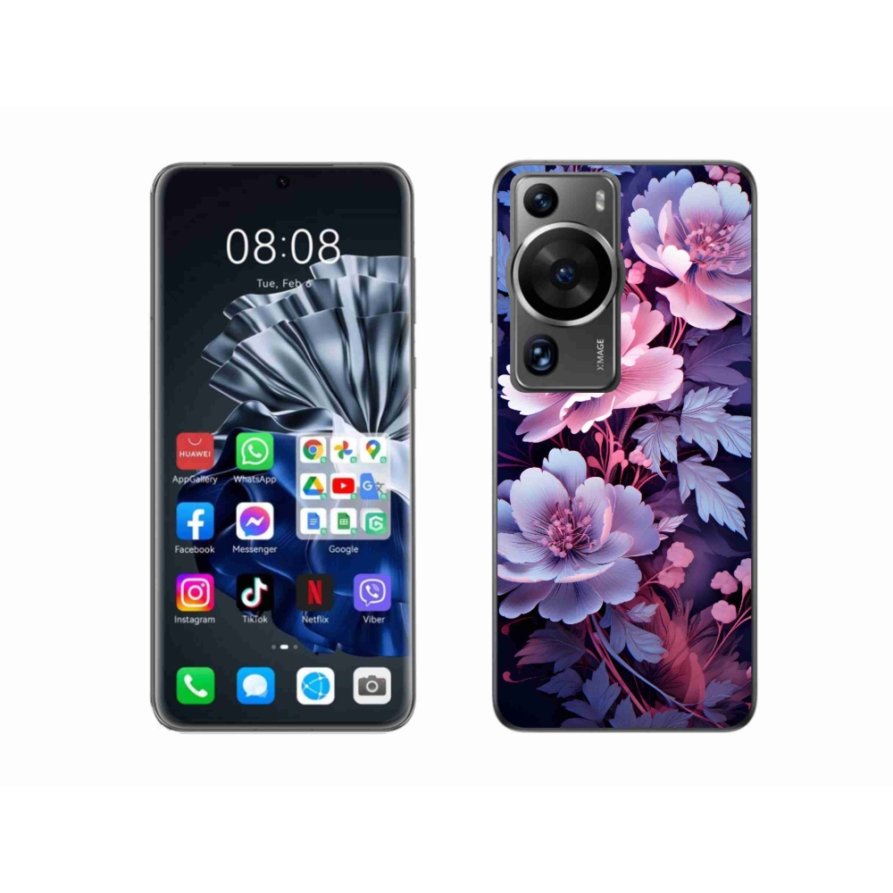 Gelový kryt mmCase na Huawei P60 Pro - květiny 11
