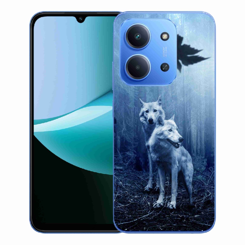 Gelový kryt mmCase na Xiaomi Redmi 15C 4G/5G (173mm) - vlci v lese