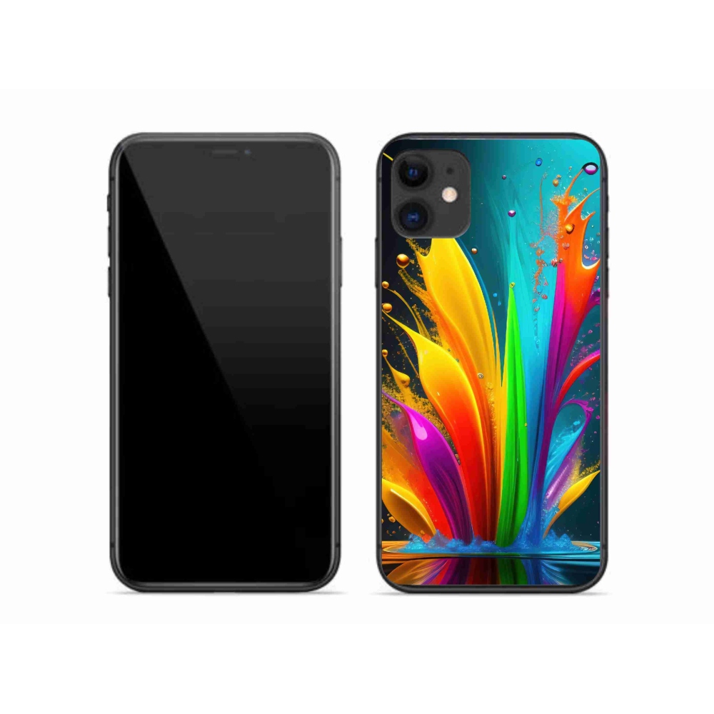Gelový kryt mmCase na iPhone 11 - abstraktní motiv 1
