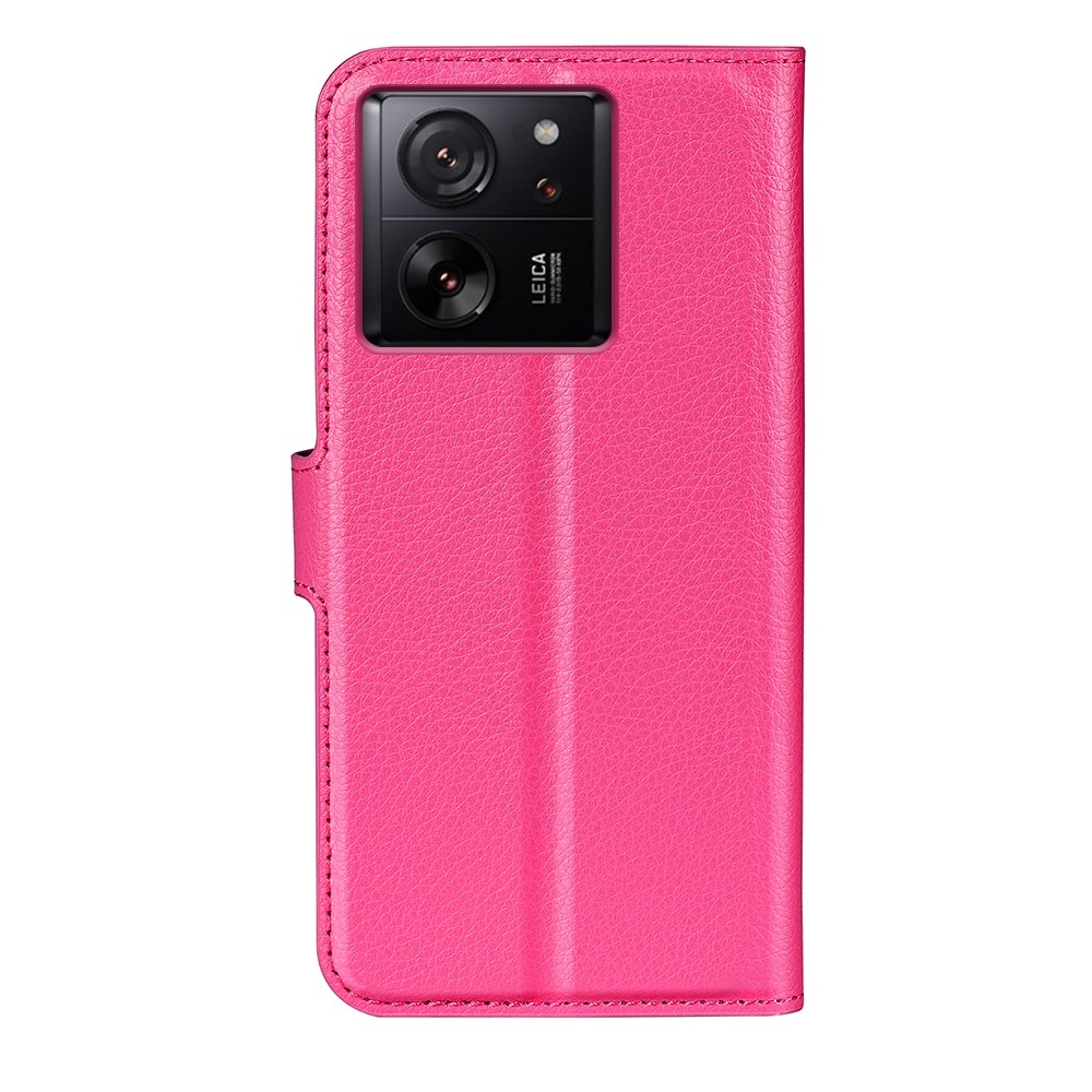 Litchi knížkové pouzdro na Xiaomi 13T/13T Pro - rose