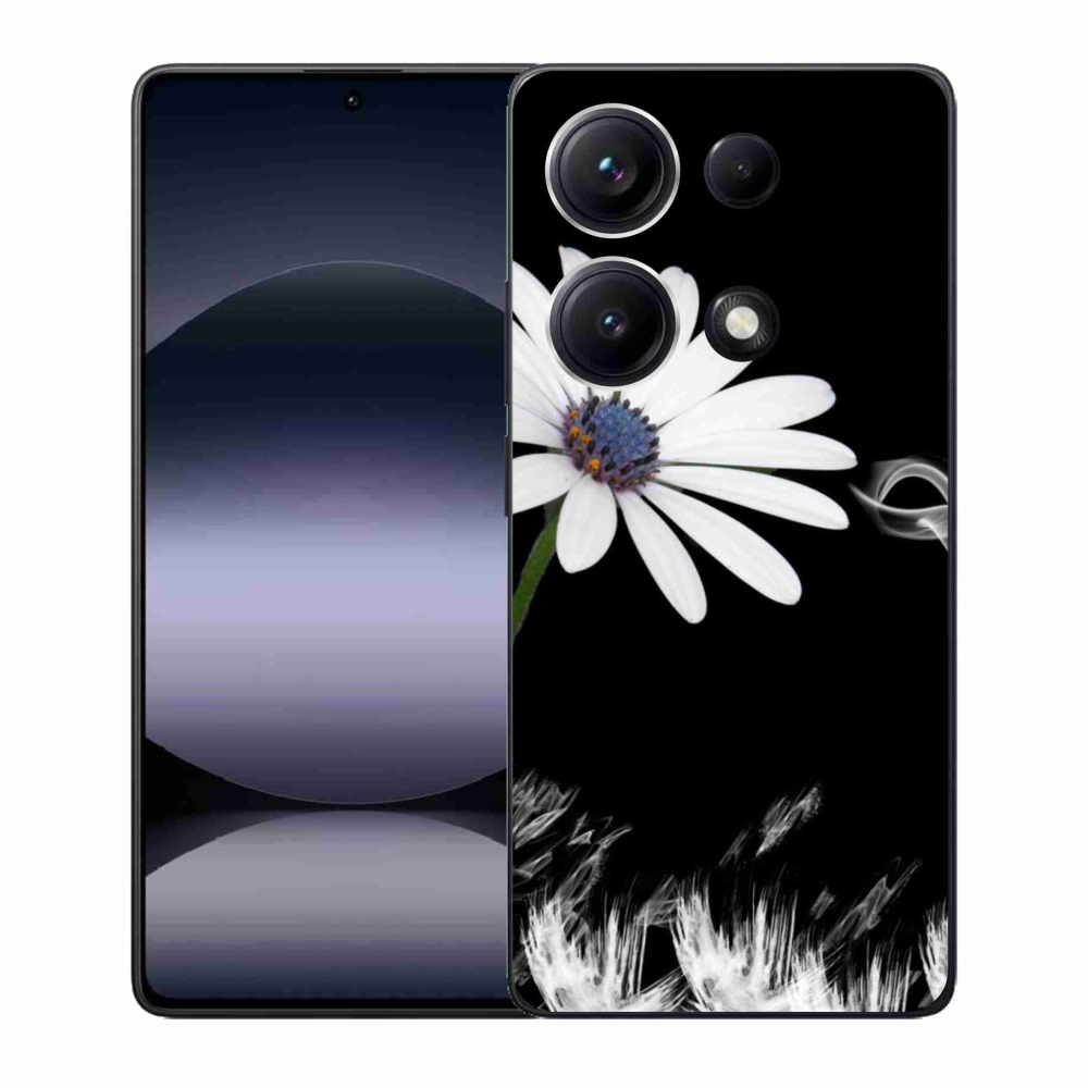 Gelový kryt mmCase na Xiaomi Redmi Note 14S - bílá květina