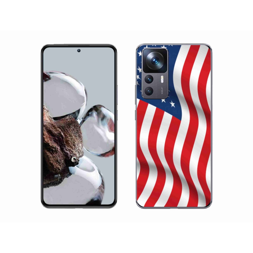 Gelový kryt mmCase na mobil Xiaomi 12T Pro - USA vlajka