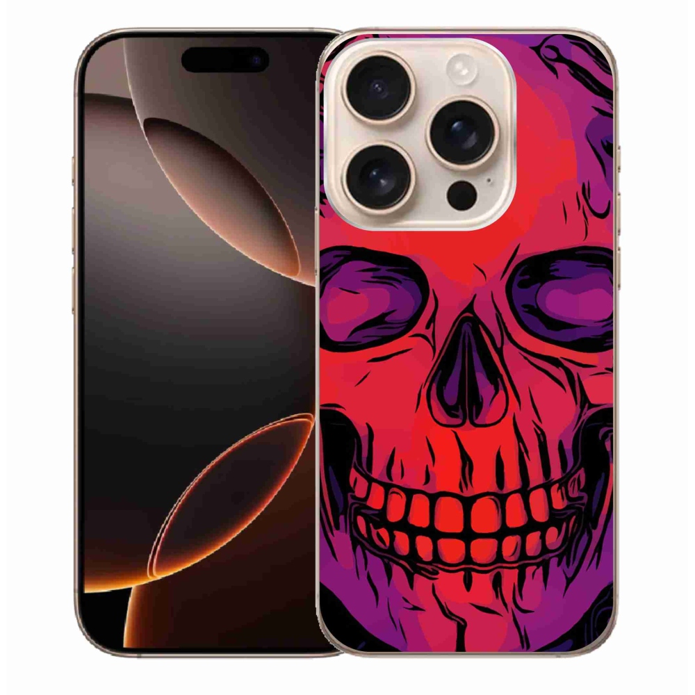 Gelový obal mmCase na iPhone 16 Pro Max - lebka