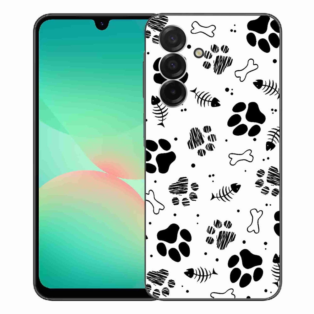 Gelový kryt mmCase na Samsung Galaxy A26 5G - psí tlapky 1