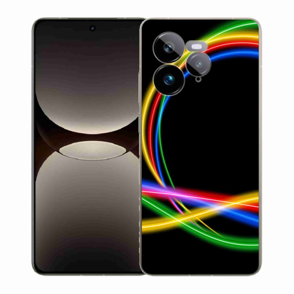Gelový kryt mmCase na Realme GT 7 Pro 5G - neonové kruhy
