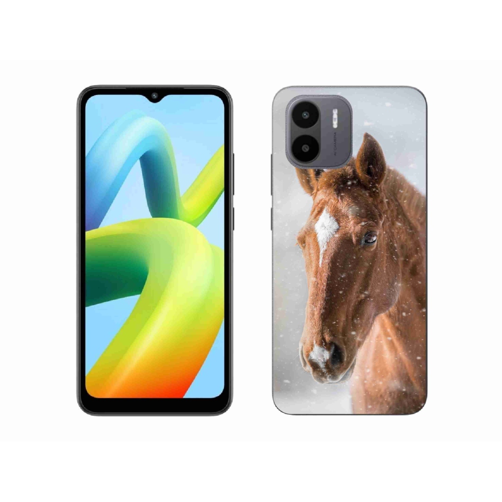 Gelový kryt mmCase na Xiaomi Redmi A1/Redmi A2 - hnědý kůň 2