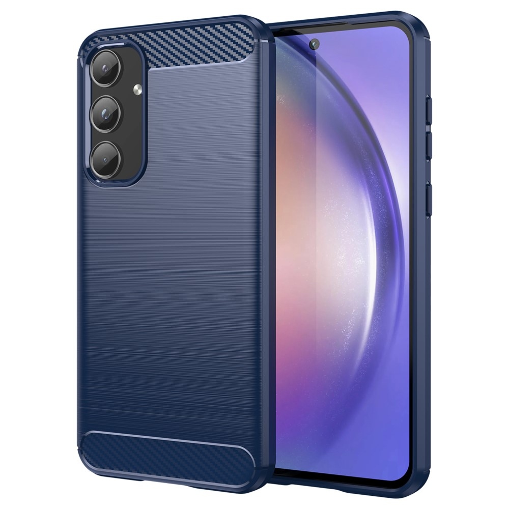 Carbon odolný gelový obal Samsung Galaxy A55 5G - modrý