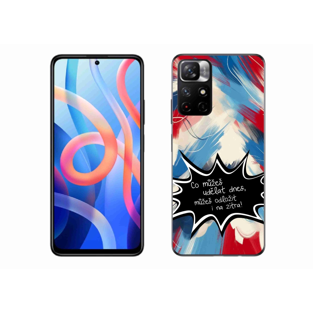 Gelový kryt mmCase na Xiaomi Redmi Note 11S 5G - vtipný text 9 černé pozadí