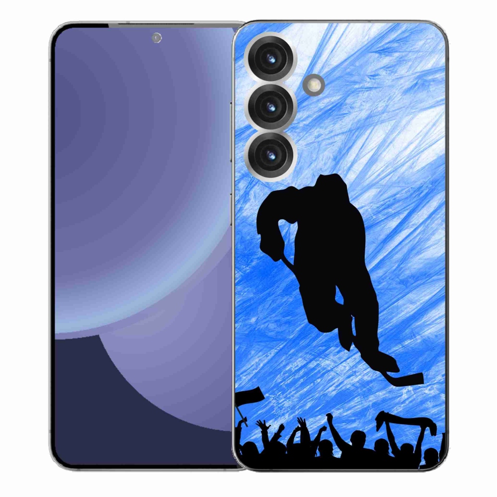 Gelový kryt mmCase na Samsung Galaxy S25+ - hokejový hráč