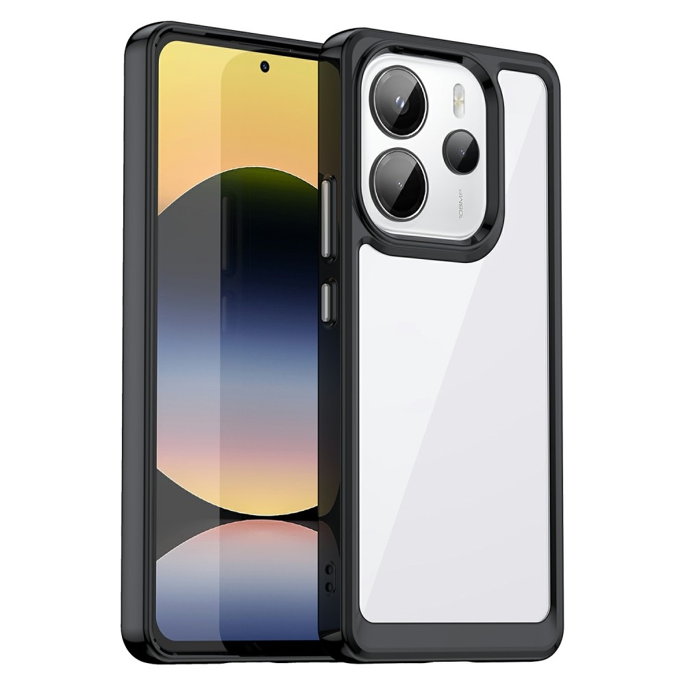 Gelový obal s pevnými zády na Xiaomi Redmi Note 14 - černý