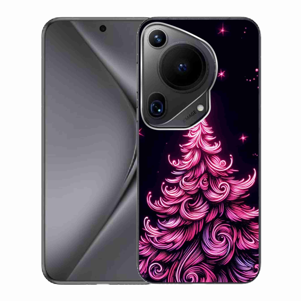 Gelový kryt mmCase na Huawei Pura 70 Ultra - neonový vánoční stromek 2