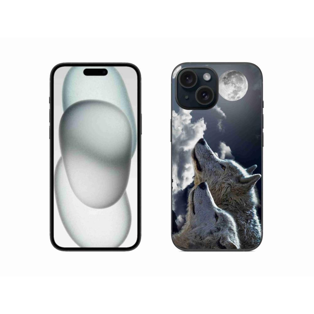 Gelový kryt mmCase na iPhone 15 - vlci