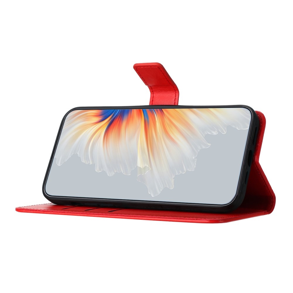 Mandala knížkové pouzdro na Xiaomi Redmi 13C 5G - červené