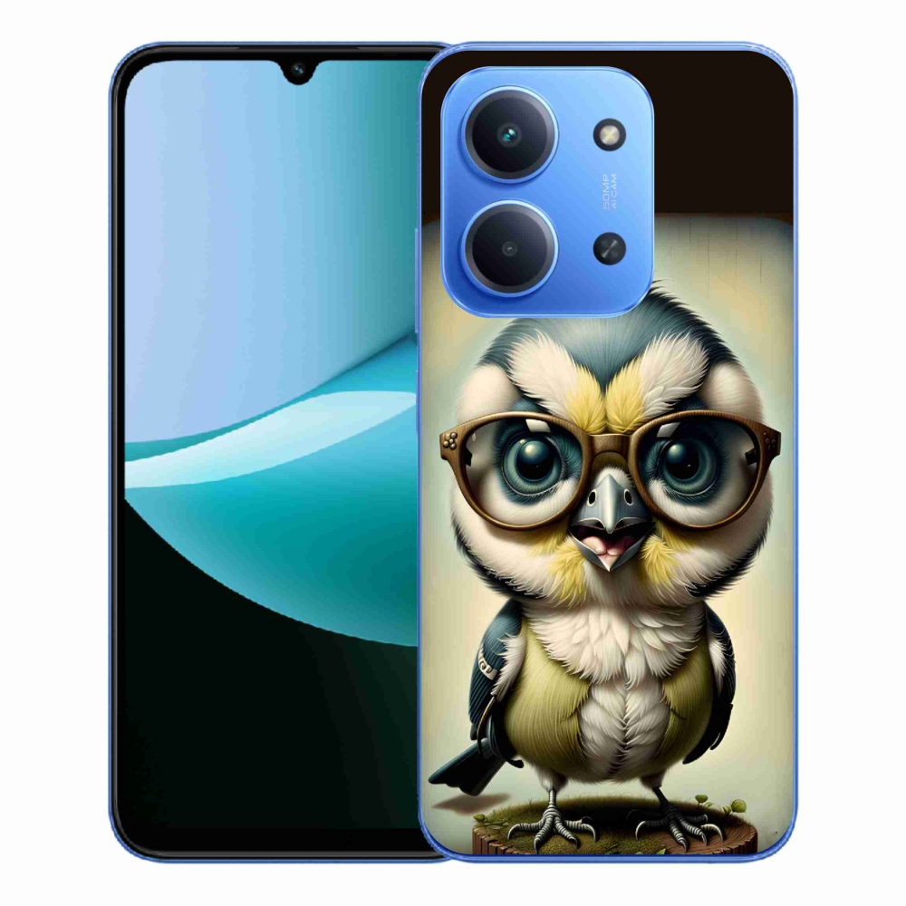 Gelový kryt mmCase na Xiaomi Redmi 15C 4G/5G (173mm) - mládě s brýlemi