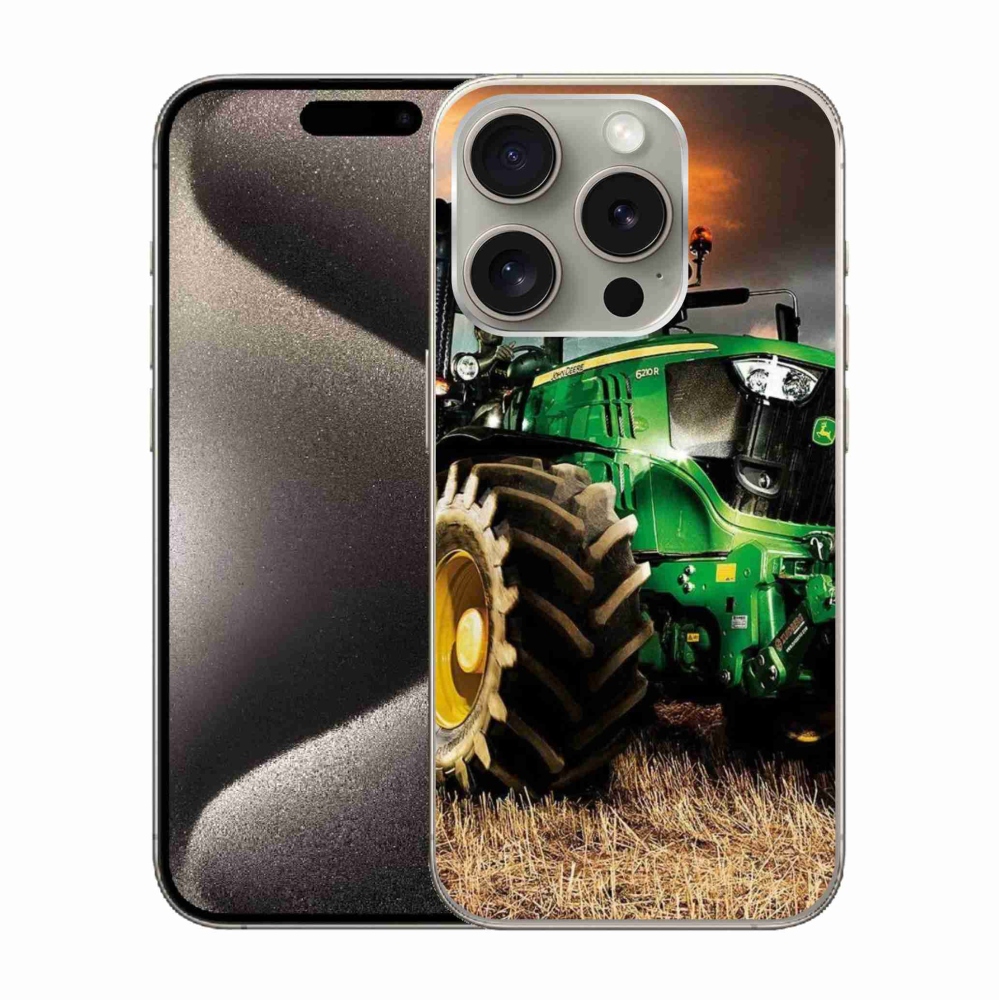 Gelový kryt mmCase na iPhone 15 Pro - traktor