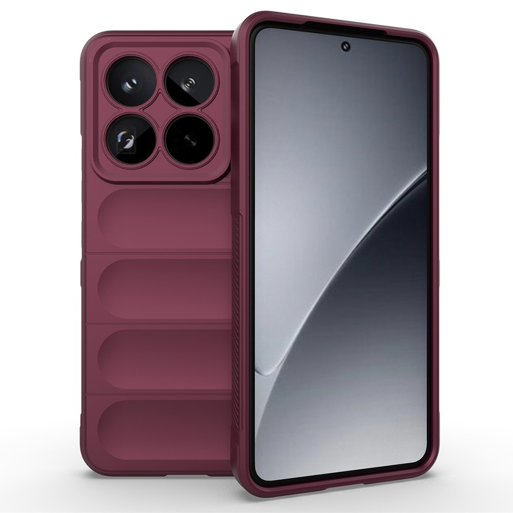 Rugg odolný gelový obal na Xiaomi 15 Pro - vínový
