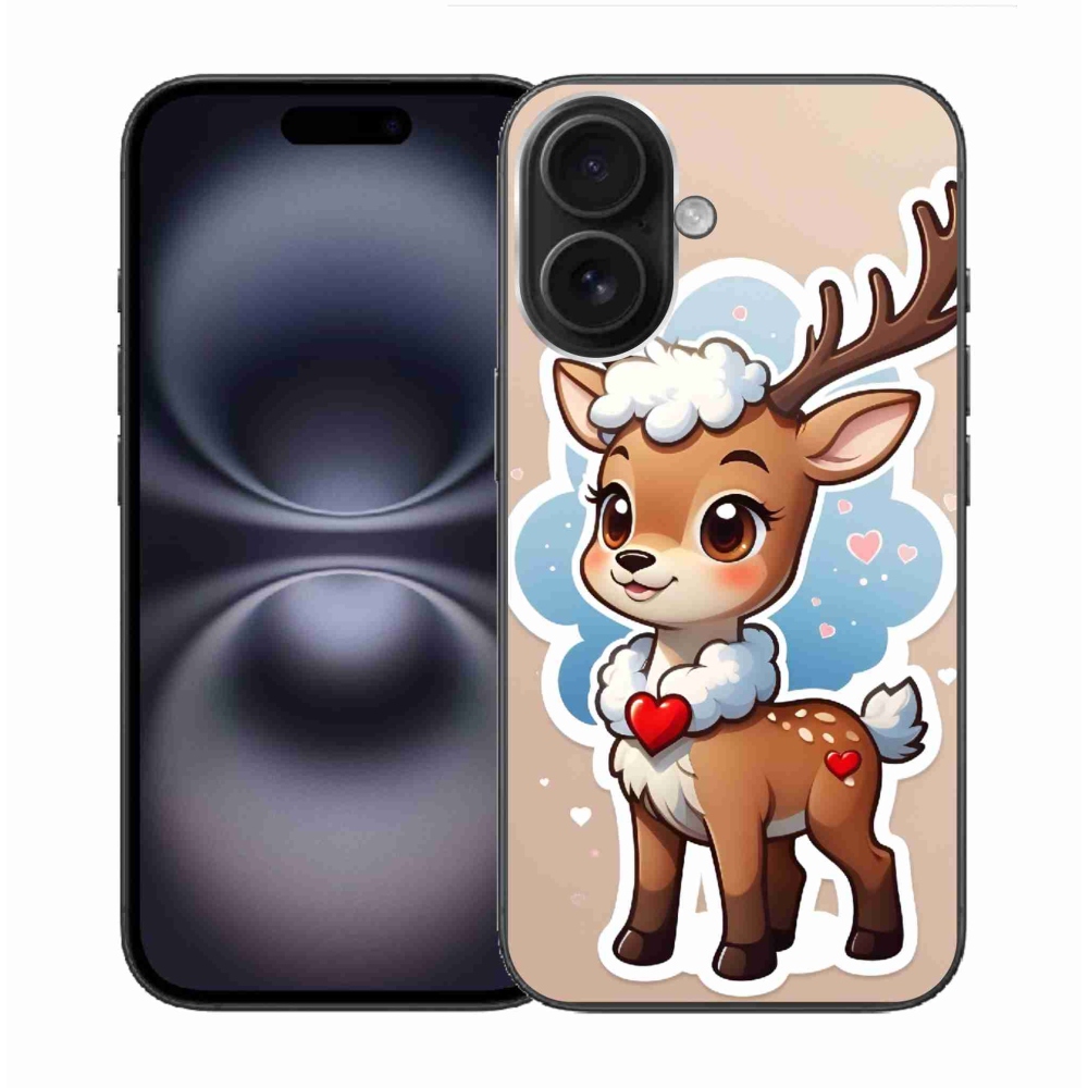 Gelový kryt mmCase na iPhone 16 - kreslený sob