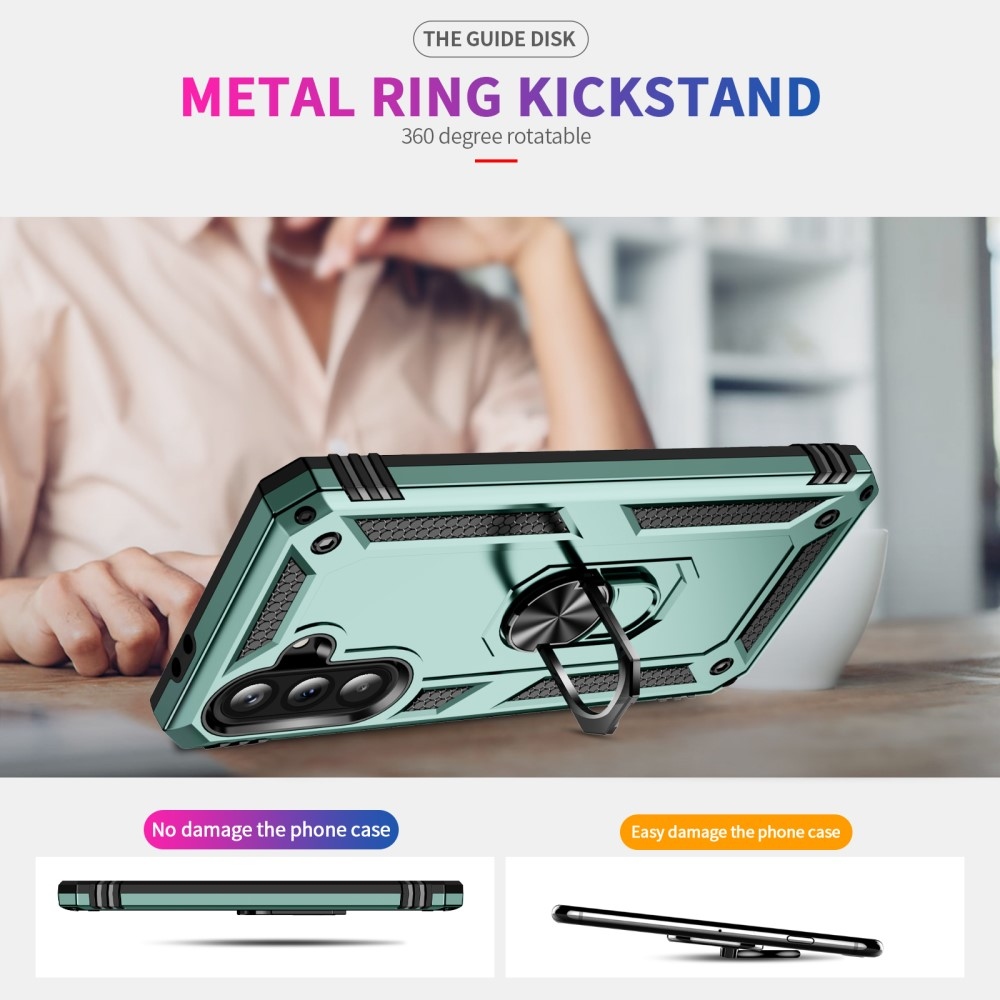 Rings odolný kryt na Samsung Galaxy A56 5G - zelený