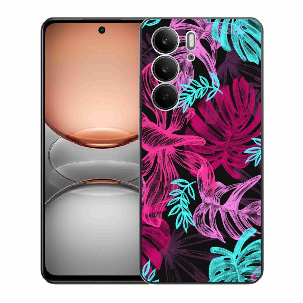 Gelový kryt mmCase na Realme C75 - květiny 1